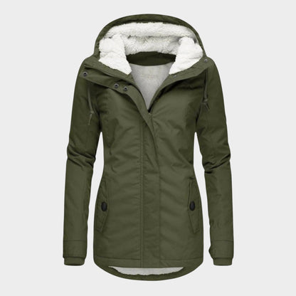 Anna | Chaqueta otoñal larga de felpa